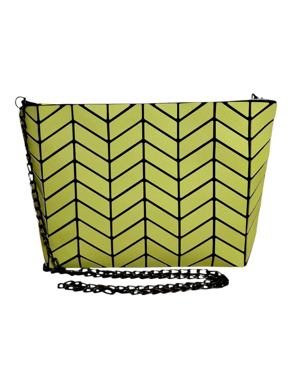 P Luca Geometric Pattern Crossbody Bag
